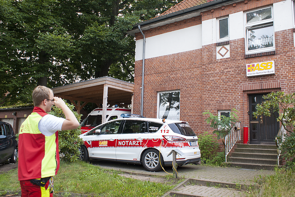 Eine Rettungswache zieht um.