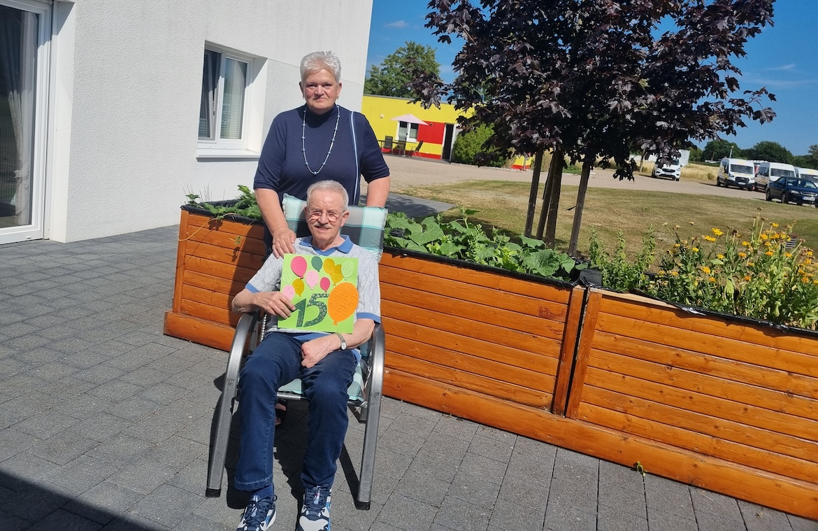 Hans-Jürgen Kinkelbuhr besucht seit 15 Jahren die Tagespflege in Stolzenau