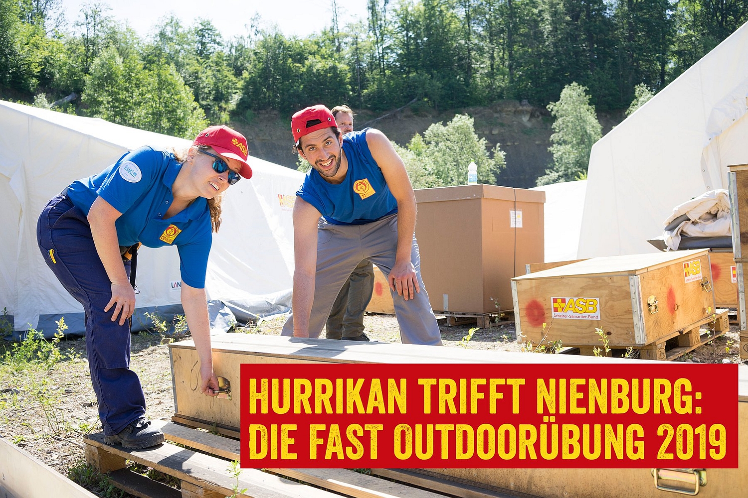 Hurrikan trifft Nienburg: FAST-Outdoorübung 2019 im Landkreis