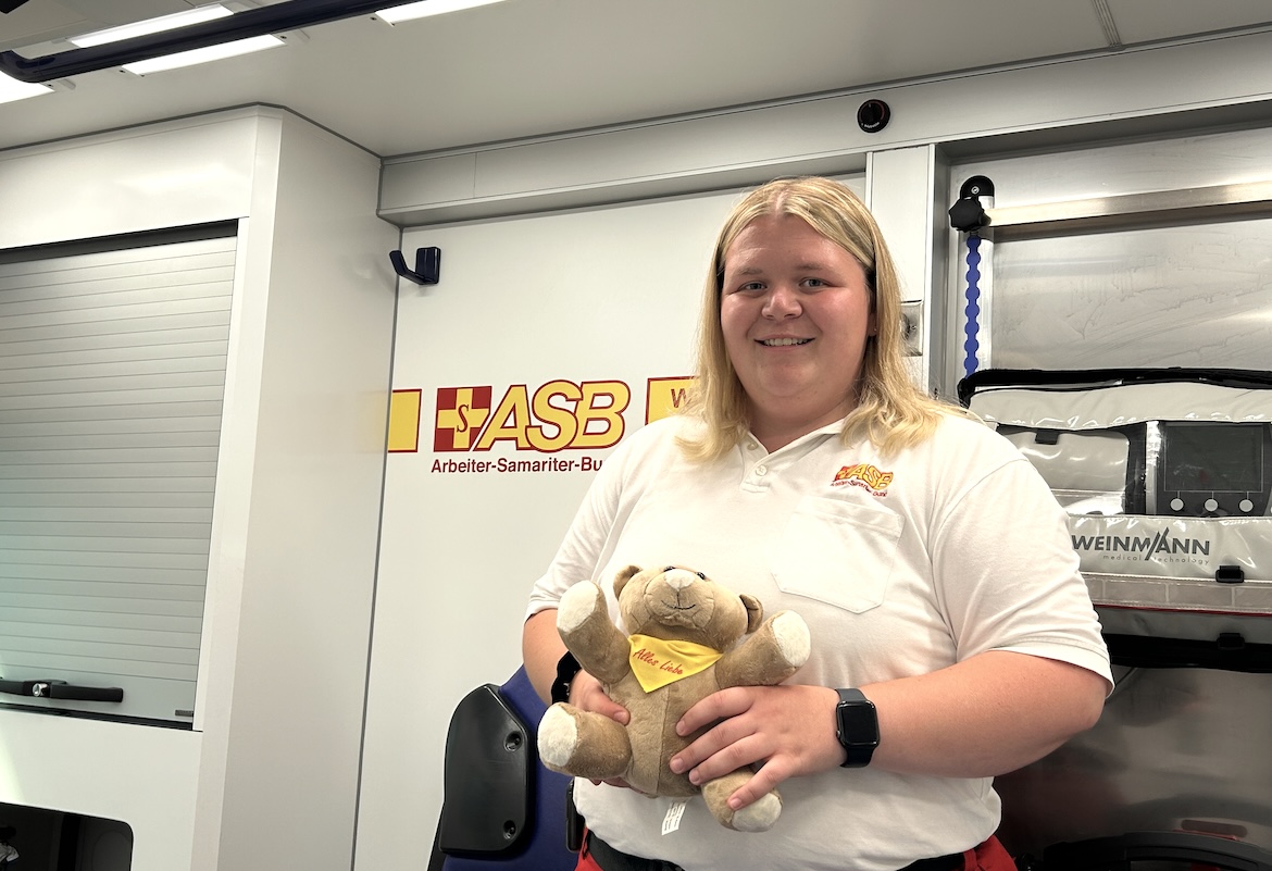 "Manchmal braucht es nur einen Teddy." (Luisa M., Notfallsanitäterin)
